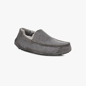 Ugg Ascot Wool Men Slippers Grey (2698HSELR)